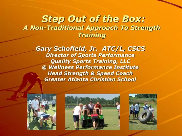 step out of the box a non traditional approach to strength training