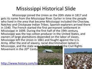Mississippi Historical Slide