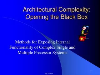 Architectural Complexity: Opening the Black Box