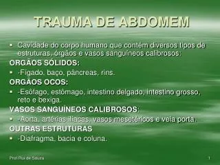 trauma de abdomem