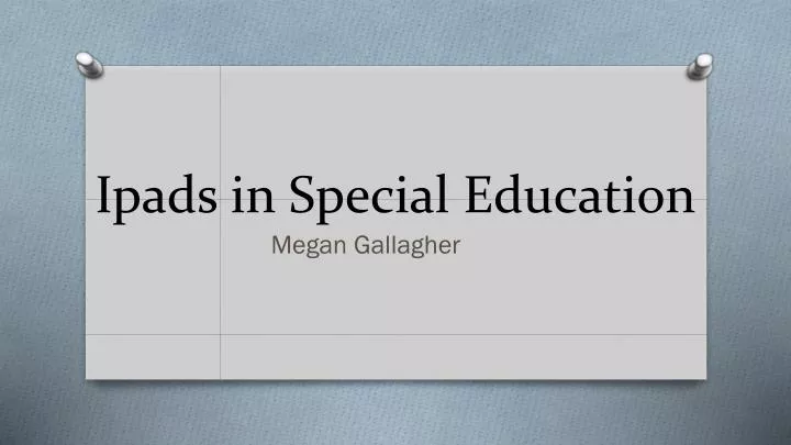 ipads in special education