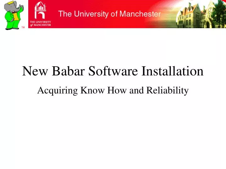 new babar software installation