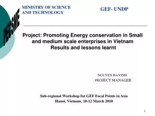 Project: Promoting Energy conservation in Small and medium scale enterprises in Vietnam