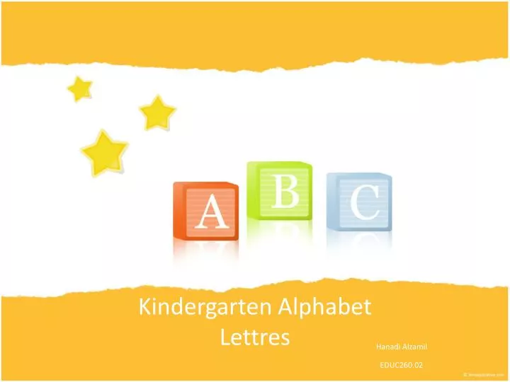 kindergarten alphabet lettres