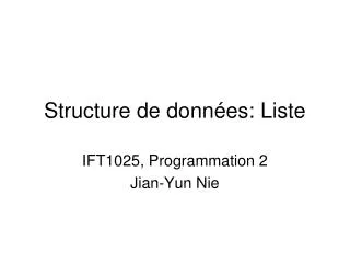 structure de donn es liste