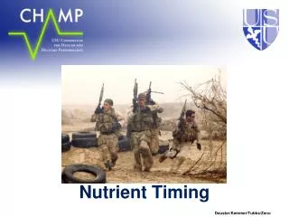 Nutrient Timing