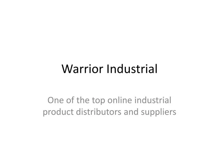warrior industrial