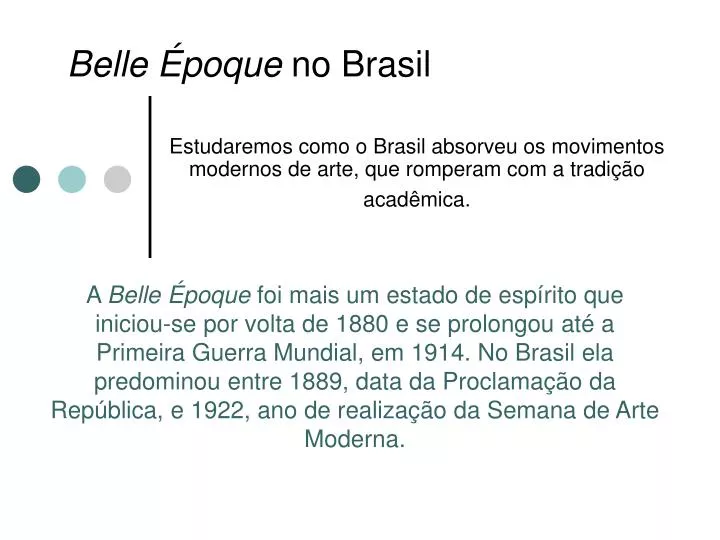 belle poque no brasil