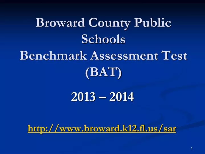 broward county public schools benchmark assessment test bat