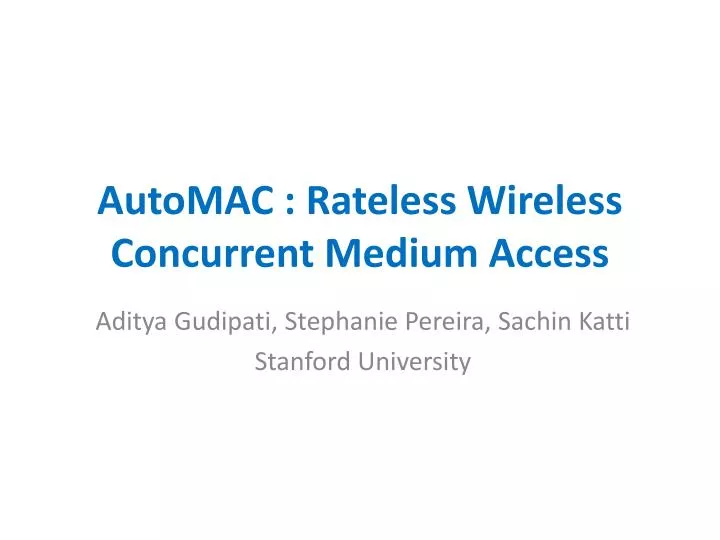 automac rateless wireless concurrent medium access
