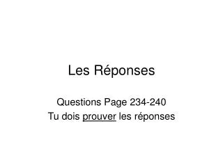 les r ponses