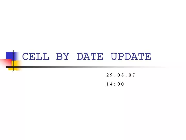 cell by date update