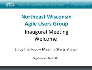 Northeast Wisconsin Agile Users Group