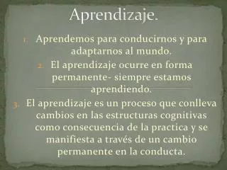 aprendizaje