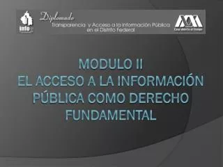 modulo ii el acceso a la informaci n p blica como derecho fundamental