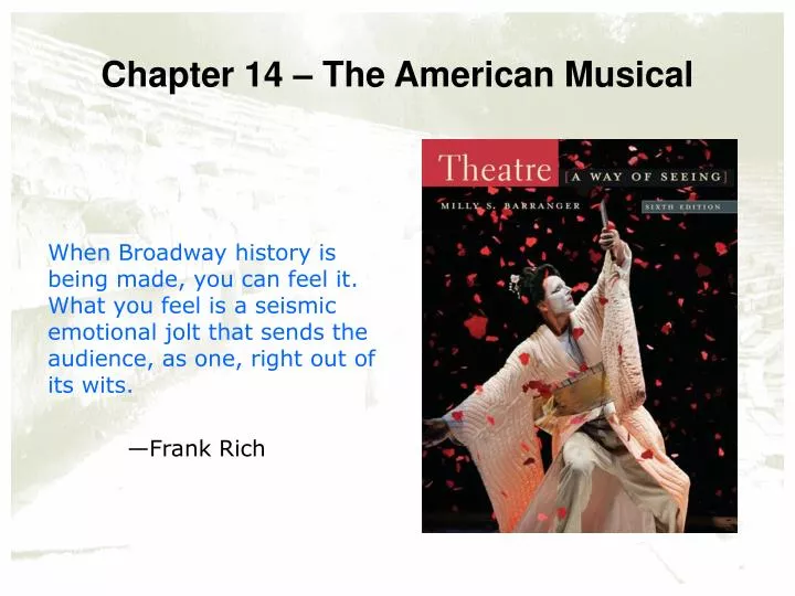 chapter 14 the american musical