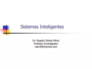 sistemas inteligentes