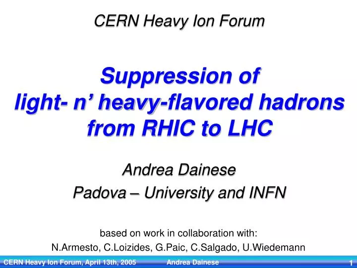 suppression of light n heavy flavored hadrons from rhic to lhc