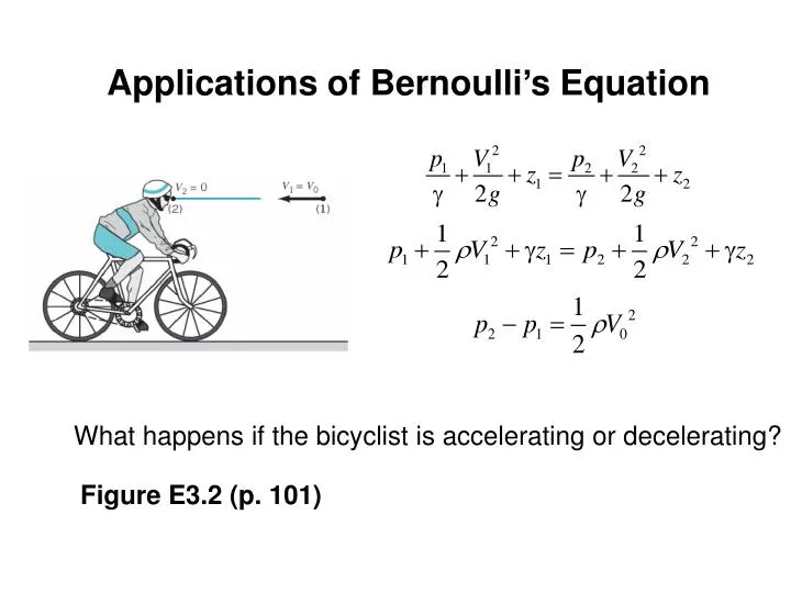 applications of bernoulli s equation