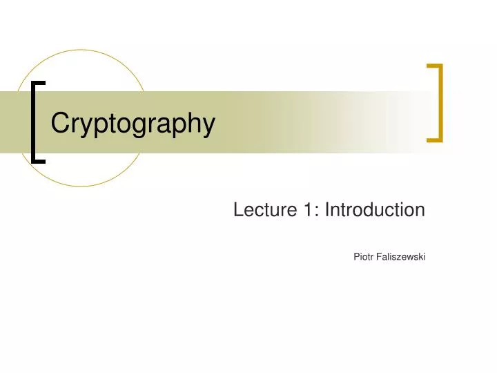 cryptography