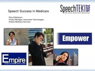 Speech Success in Medicare