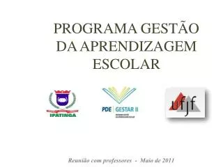 programa gest o da aprendizagem escolar