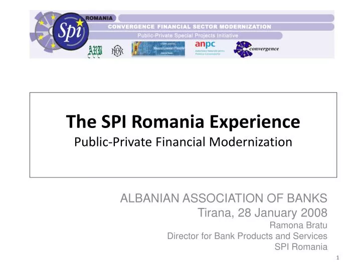 the spi romania experience public private financial modernization