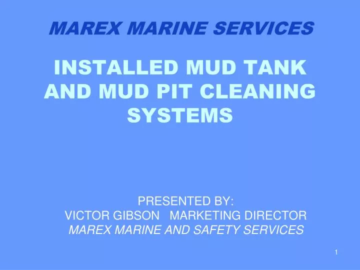 installed mud tank and mud pit cleaning systems