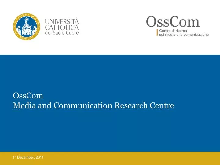 osscom media and communication research centre