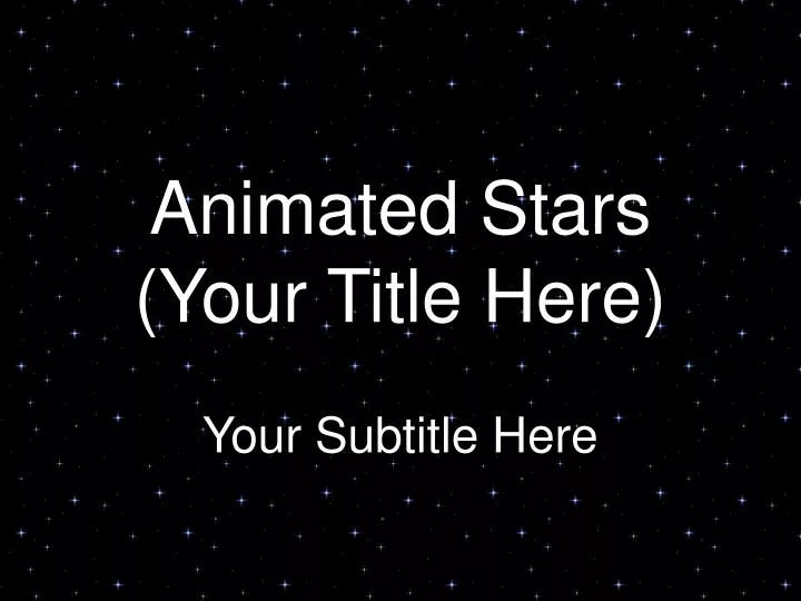animated stars your title here