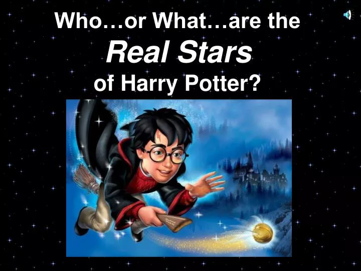 who or what are the real stars of harry potter