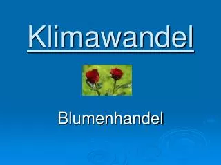 klimawandel