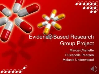 Evidence-Based Research Group Project