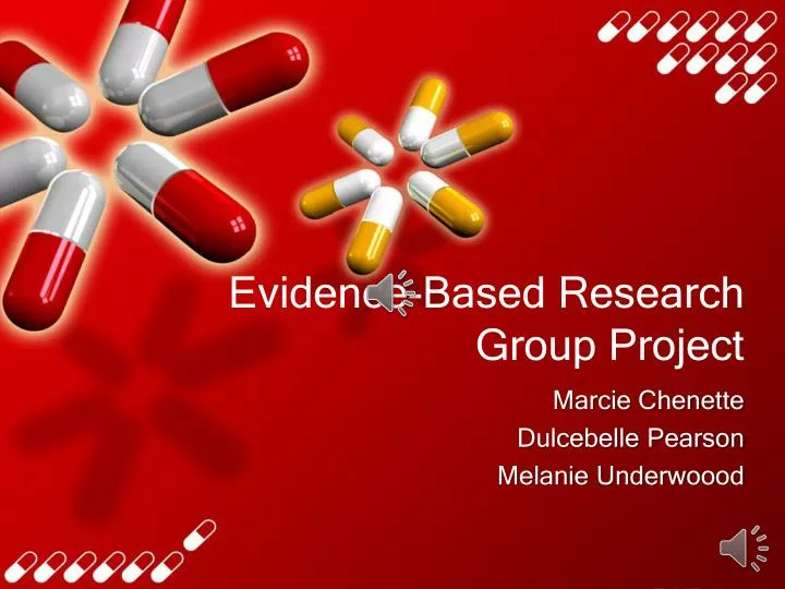 evidence based research group project