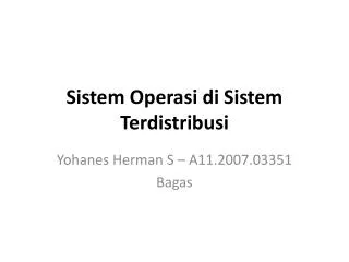 sistem operasi di sistem terdistribusi