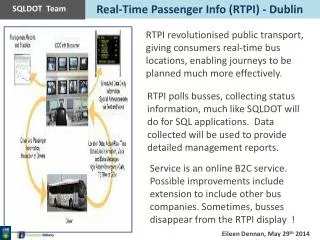 Real-Time Passenger Info (RTPI) - Dublin
