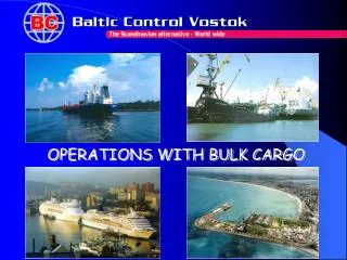 OPERATIONS WITH BULK CARGO