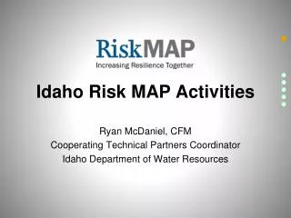 Idaho Risk MAP Activities