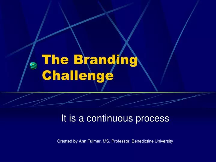 the branding challenge