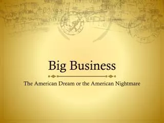 big business
