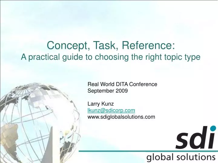 concept task reference a practical guide to choosing the right topic type