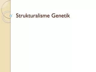 strukturalisme genetik