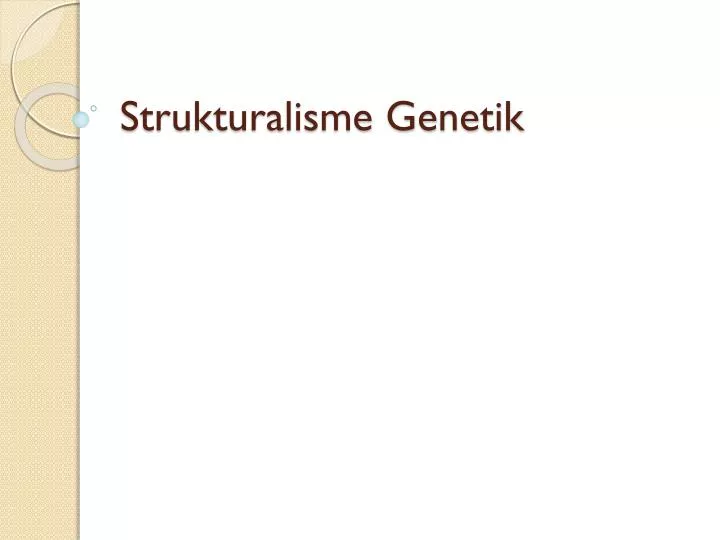 strukturalisme genetik