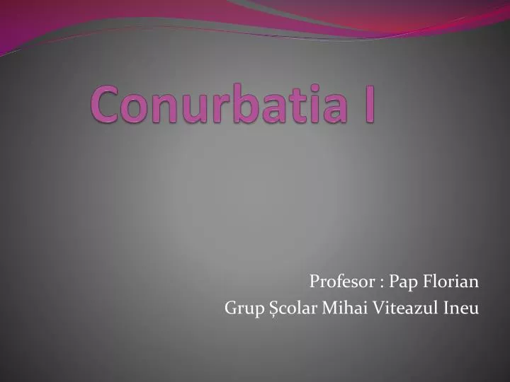 conurbatia i