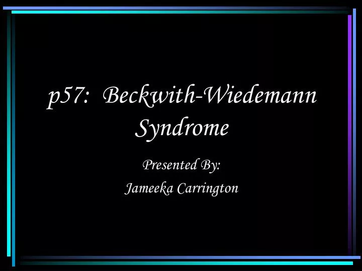 p57 beckwith wiedemann syndrome