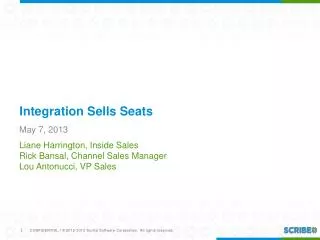 Integration Sells Seats