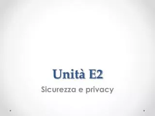 unit e2