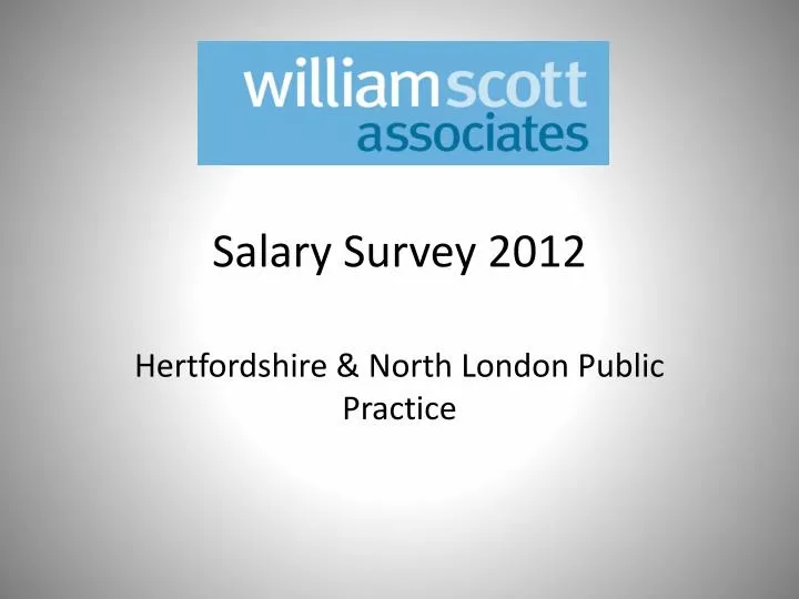 salary survey 2012