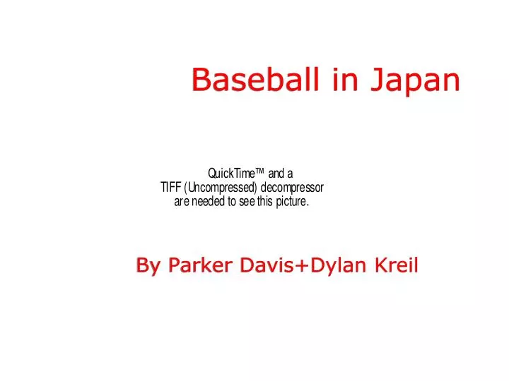 baseball in japan