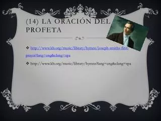 14 la oraci n del profeta